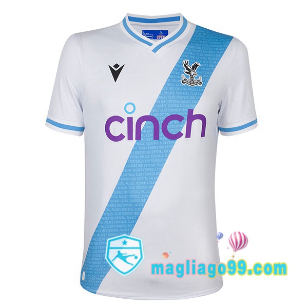 Magliago - Passione Maglie Thai Affidabili Basso Costo Online Shop | Maglia Crystal Palace Seconda Bianco 2023/2024