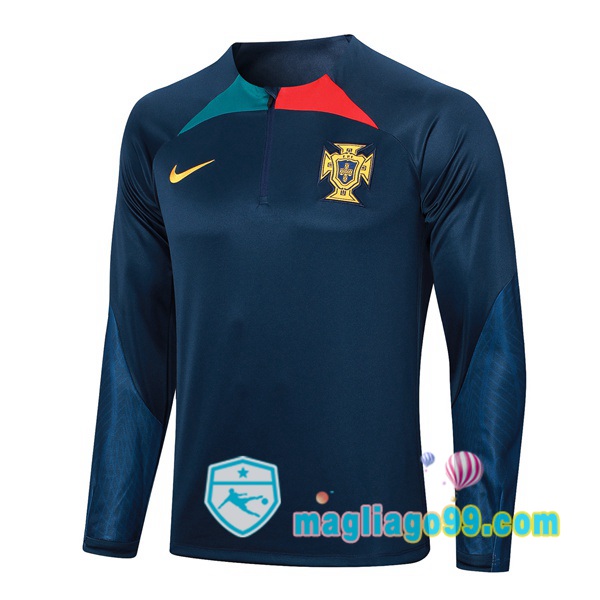 Magliago - Passione Maglie Thai Affidabili Basso Costo Online Shop | Felpa Calcio Portogallo Blu Royal 2023/2024