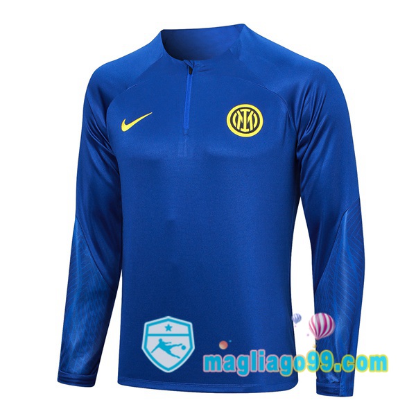 Magliago - Passione Maglie Thai Affidabili Basso Costo Online Shop | Felpa Calcio Inter Milan Blu 2023/2024