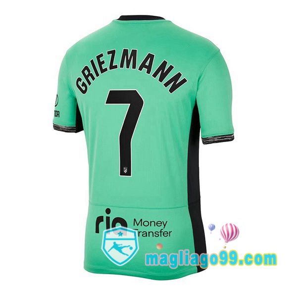 Magliago - Passione Maglie Thai Affidabili Basso Costo Online Shop | Maglia Atletico Madrid (Griezmann 7) Terza Verde 2023/2024