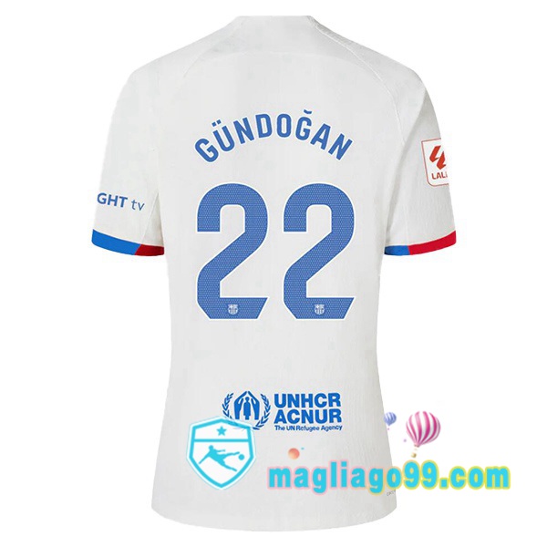 Magliago - Passione Maglie Thai Affidabili Basso Costo Online Shop | Maglia FC Barcellona (GÜNDOĞAN 22) Seconda Bianco 2023/2024