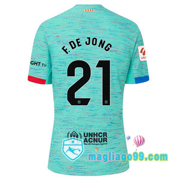 Magliago - Passione Maglie Thai Affidabili Basso Costo Online Shop | Maglia FC Barcellona (F. DE JONG 21) Terza Verde 2023/2024