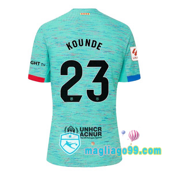 Magliago - Passione Maglie Thai Affidabili Basso Costo Online Shop | Maglia FC Barcellona (KOUNDE 23) Terza Verde 2023/2024