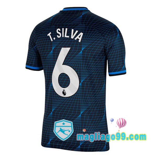 Magliago - Passione Maglie Thai Affidabili Basso Costo Online Shop | Maglia FC Chelsea (T. Silva 6) Seconda Blu 2023/2024
