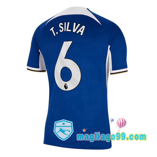 Magliago - Passione Maglie Thai Affidabili Basso Costo Online Shop | Maglia FC Chelsea (T. Silva 6) Prima Blu 2023/2024