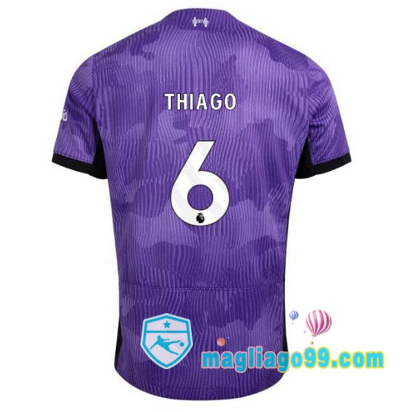 Magliago - Passione Maglie Thai Affidabili Basso Costo Online Shop | Maglia FC Liverpool (THIAGO 6) Terza Porpora 2023/2024