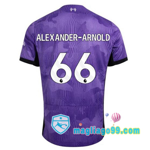 Magliago - Passione Maglie Thai Affidabili Basso Costo Online Shop | Maglia FC Liverpool (ALEXANDER-ARNOLD 66) Terza Porpora 2023/2024