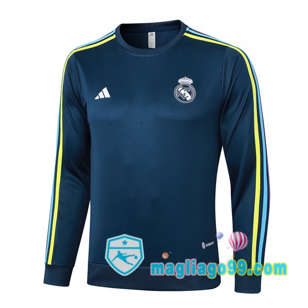 Magliago - Passione Maglie Thai Affidabili Basso Costo Online Shop | Felpa Calcio Real Madrid Blu Royal 2024/2025