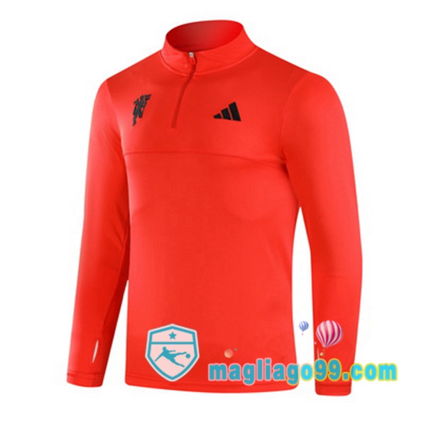 Magliago - Passione Maglie Thai Affidabili Basso Costo Online Shop | Felpa Calcio Manchester United Rosso 2024/2025