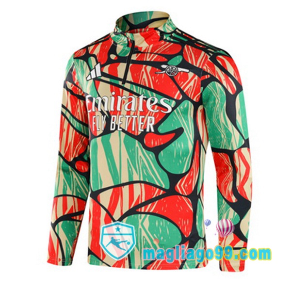 Magliago - Passione Maglie Thai Affidabili Basso Costo Online Shop | Felpa Calcio Arsenal Verde Rosso 2024/2025