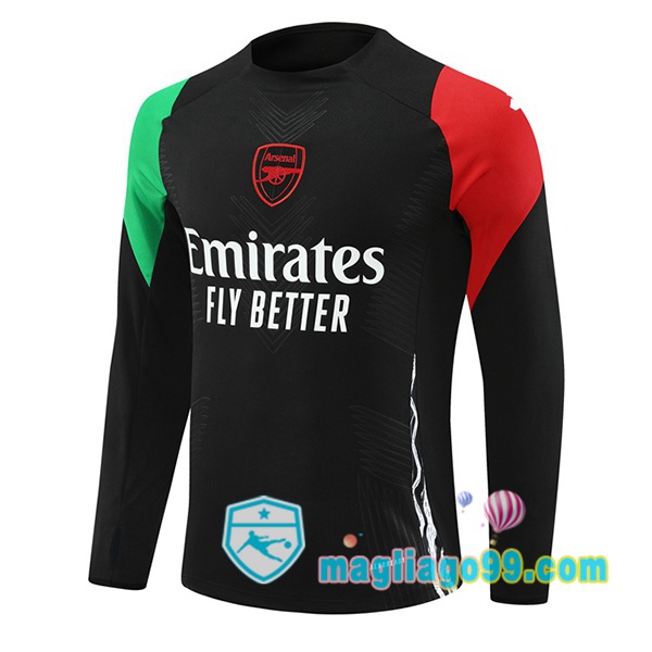 Magliago - Passione Maglie Thai Affidabili Basso Costo Online Shop | Felpa Calcio Arsenal Nero Verde Rosso 2024/2025