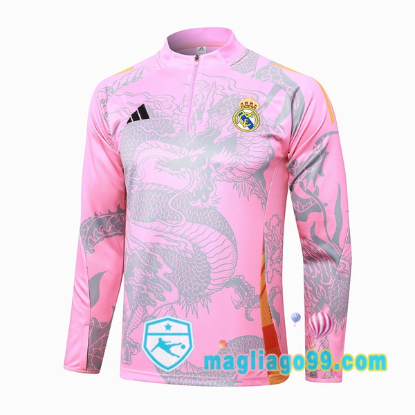 Magliago - Passione Maglie Thai Affidabili Basso Costo Online Shop | Felpa Calcio Real Madrid Rosa 2024/2025