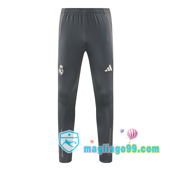 Magliago - Passione Maglie Thai Affidabili Basso Costo Online Shop | Pantaloni Da Allenamento Real Madrid Grigio 2024/2025
