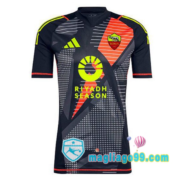 Magliago - Passione Maglie Thai Affidabili Basso Costo Online Shop | Maglia AS Roma Portiere Nero 2024/2025