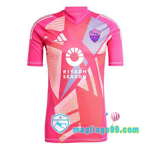 Magliago - Passione Maglie Thai Affidabili Basso Costo Online Shop | Maglia AS Roma Portiere Rosa 2024/2025