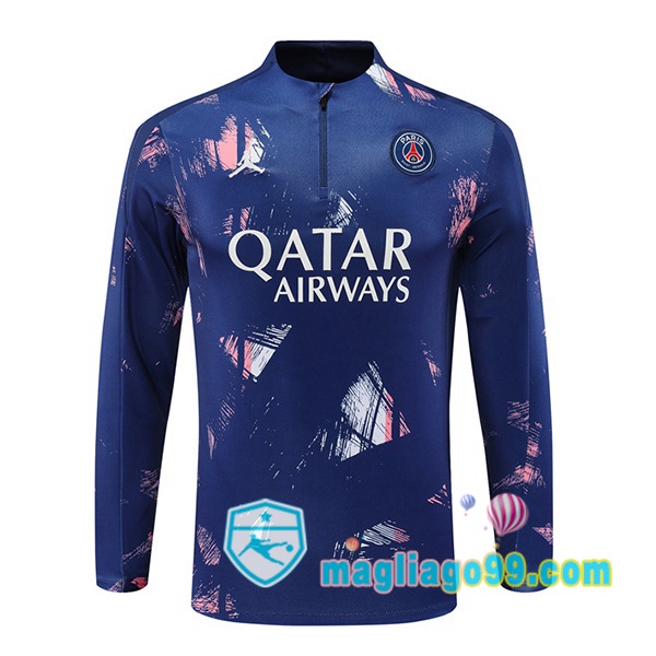 Magliago - Passione Maglie Thai Affidabili Basso Costo Online Shop | Felpa Calcio Paris PSG Blu Royal 2024/2025