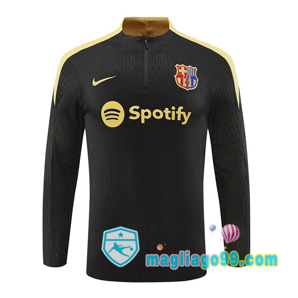 Magliago - Passione Maglie Thai Affidabili Basso Costo Online Shop | Felpa Calcio FC Barcellona Nero 2024/2025