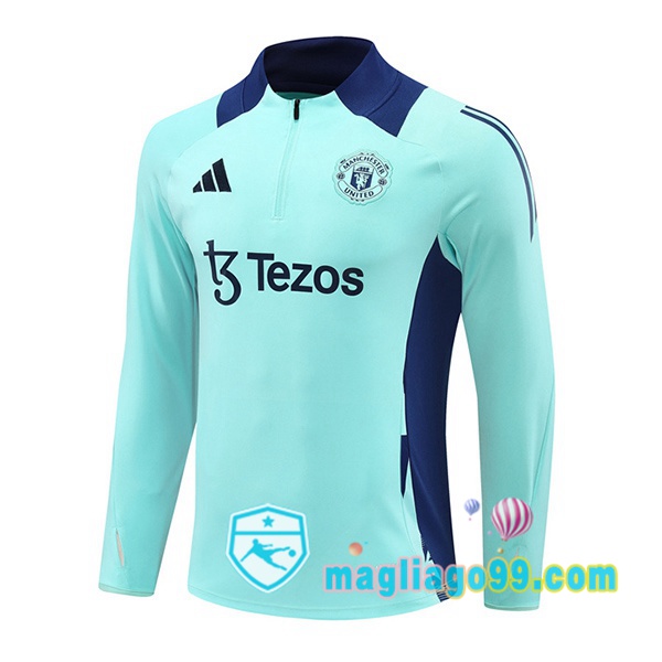 Magliago - Passione Maglie Thai Affidabili Basso Costo Online Shop | Felpa Calcio Manchester United Blu 2024/2025