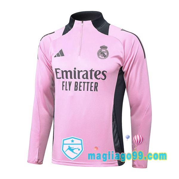 Magliago - Passione Maglie Thai Affidabili Basso Costo Online Shop | Felpa Calcio Real Madrid Rosa 2024/2025
