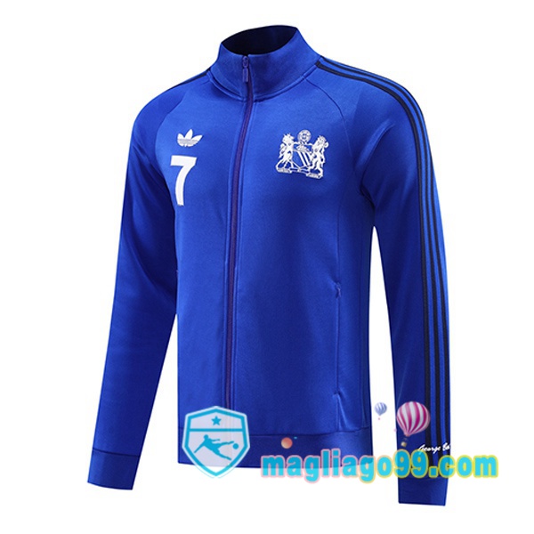 Magliago - Passione Maglie Thai Affidabili Basso Costo Online Shop | Giacca Calcio Manchester United Blu 2024/2025