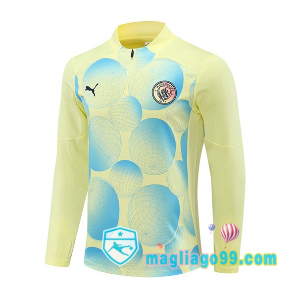 Magliago - Passione Maglie Thai Affidabili Basso Costo Online Shop | Felpa Calcio Manchester City Giallo 2024/2025