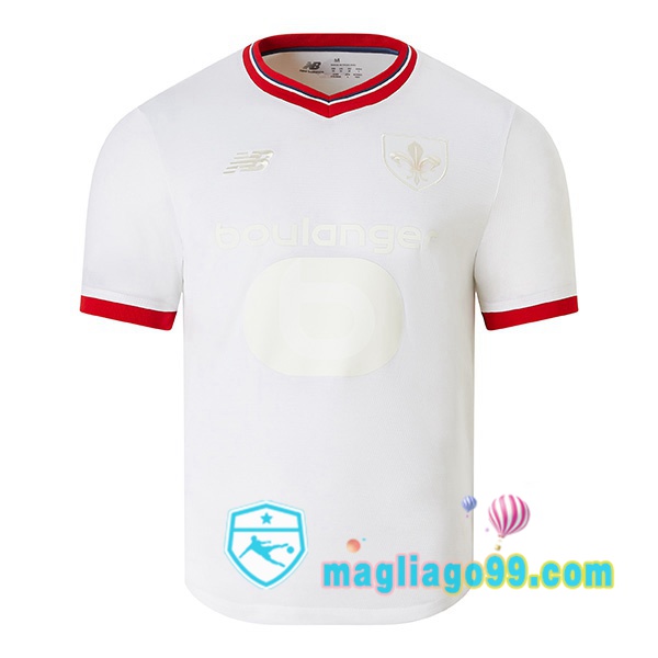 Magliago - Passione Maglie Thai Affidabili Basso Costo Online Shop | Maglia Lille OSC Edizione 80° Anniversario Bianco 2024/2025