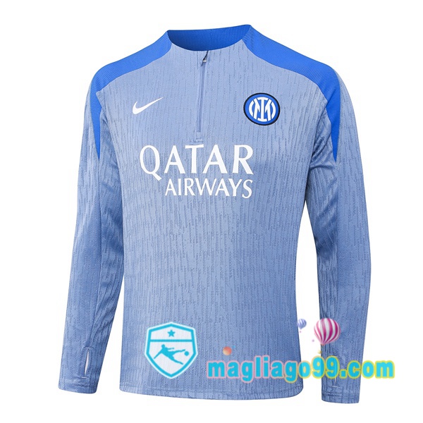 Magliago - Passione Maglie Thai Affidabili Basso Costo Online Shop | Felpa Calcio Inter Milan Blu 2024/2025