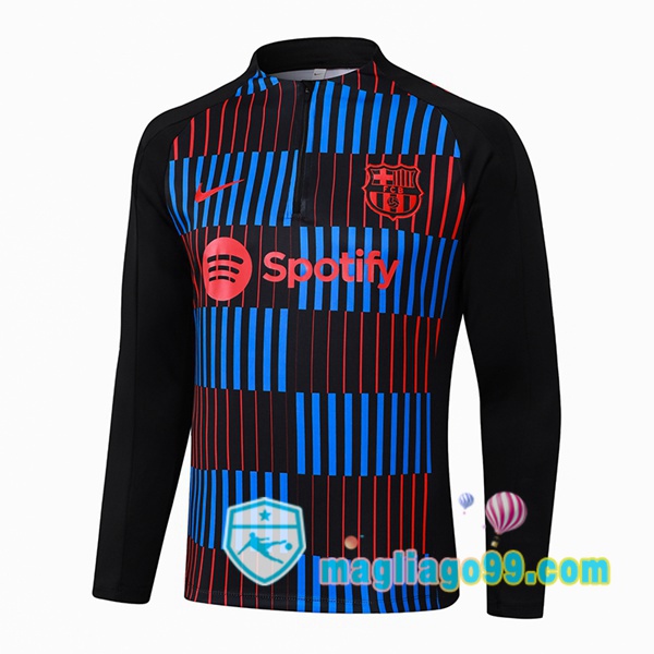 Magliago - Passione Maglie Thai Affidabili Basso Costo Online Shop | Felpa Calcio FC Barcellona Blu Nero Rosso 2024/2025