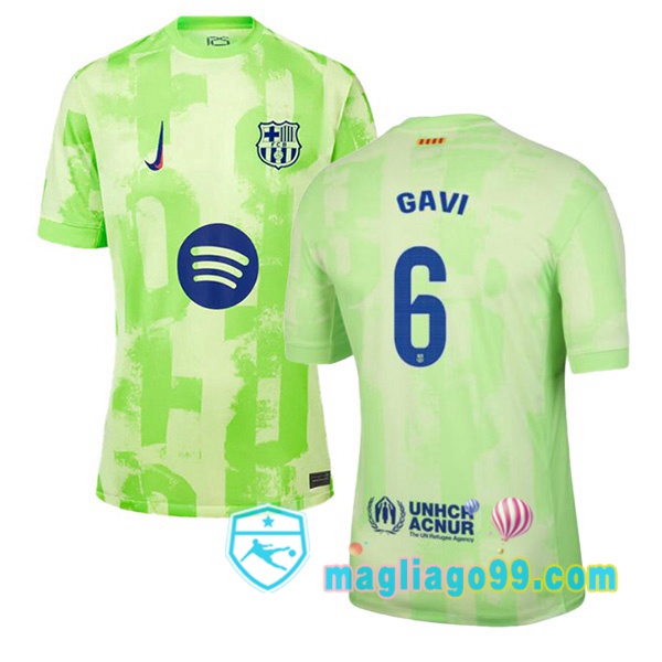 Magliago - Passione Maglie Thai Affidabili Basso Costo Online Shop | Maglia FC Barcellona (GAVI 6) Terza Verde 2024/2025