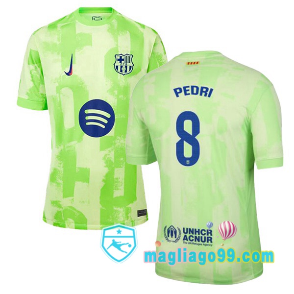 Magliago - Passione Maglie Thai Affidabili Basso Costo Online Shop | Maglia FC Barcellona (PEDRI 8) Terza Verde 2024/2025