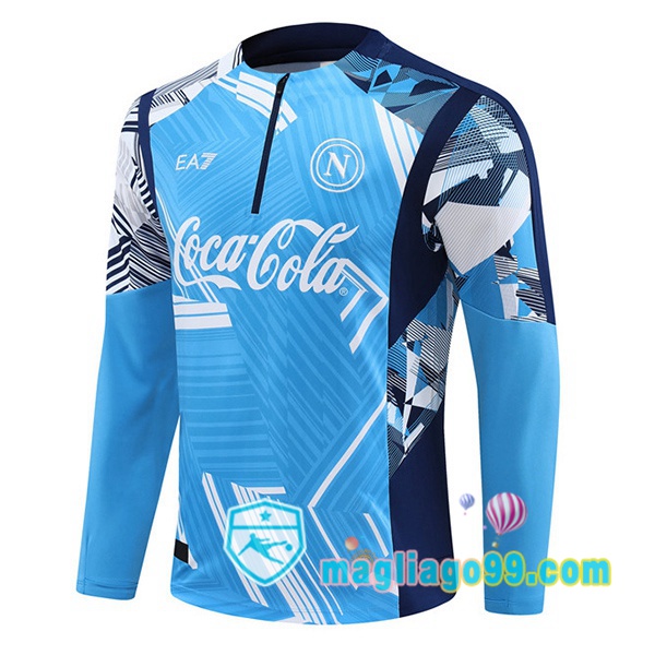Magliago - Passione Maglie Thai Affidabili Basso Costo Online Shop | Felpa Calcio SSC Napoli Blu 2024/2025
