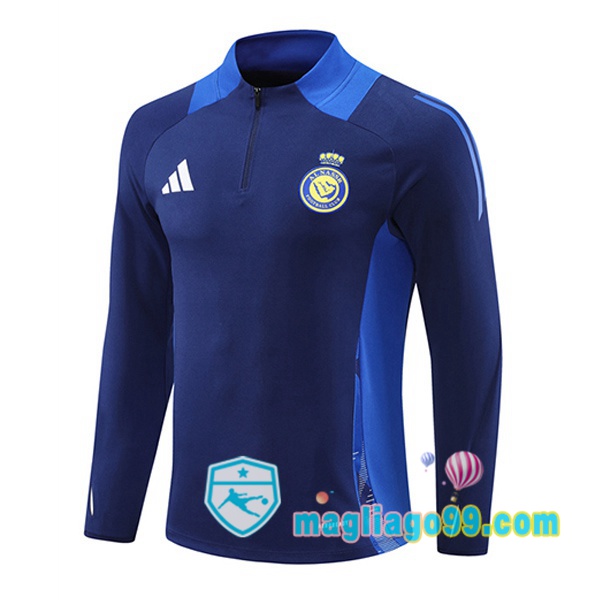 Magliago - Passione Maglie Thai Affidabili Basso Costo Online Shop | Felpa Calcio Al-Nassr FC Blu Royal 2024/2025