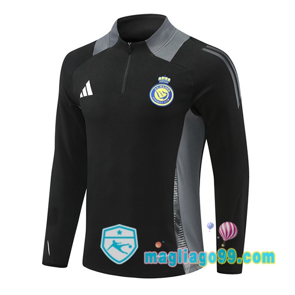 Magliago - Passione Maglie Thai Affidabili Basso Costo Online Shop | Felpa Calcio Al-Nassr FC Nero 2024/2025