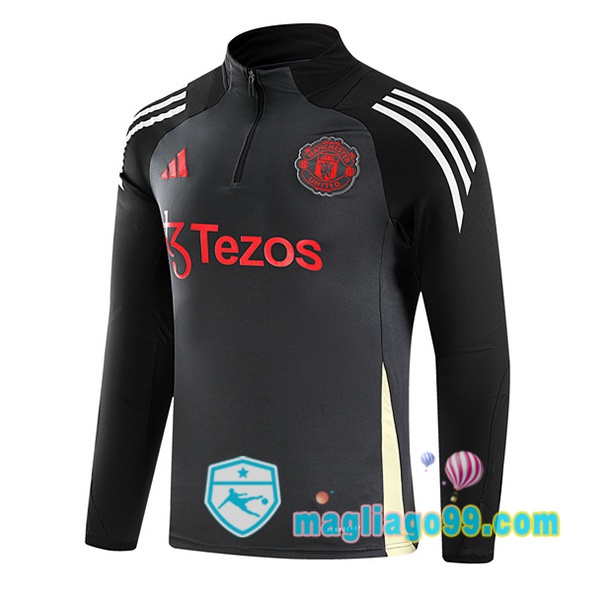 Magliago - Passione Maglie Thai Affidabili Basso Costo Online Shop | Felpa Calcio Manchester United Grigio 2024/2025