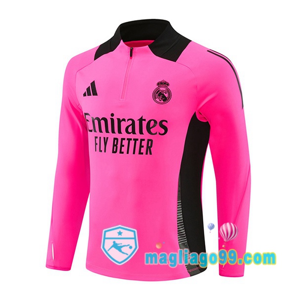 Magliago - Passione Maglie Thai Affidabili Basso Costo Online Shop | Felpa Calcio Real Madrid Rosa 2024/2025