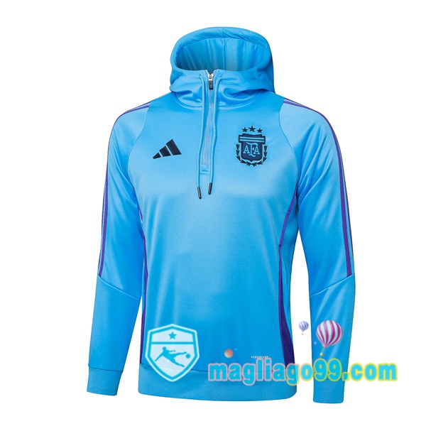 Magliago - Passione Maglie Thai Affidabili Basso Costo Online Shop | Felpa con cappuccio Argentina Blu 2024/2025