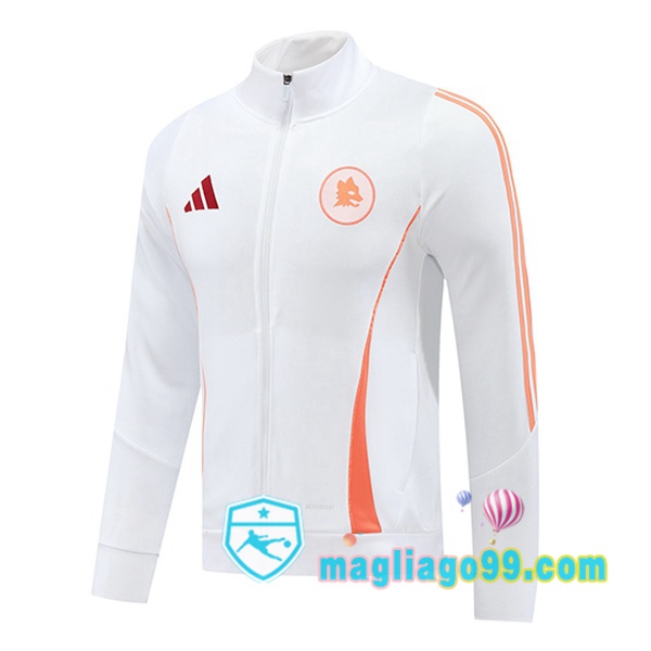 Magliago - Passione Maglie Thai Affidabili Basso Costo Online Shop | Giacca Calcio AS Roma Bianco 2024/2025