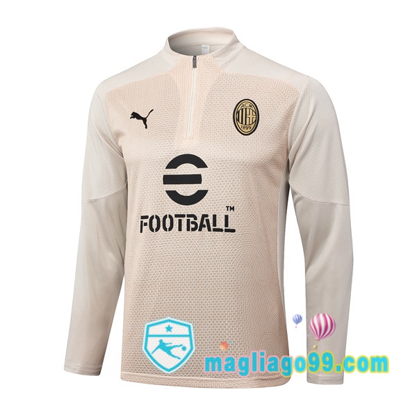 Magliago - Passione Maglie Thai Affidabili Basso Costo Online Shop | Felpa Calcio AC Milan Giallo 2024/2025