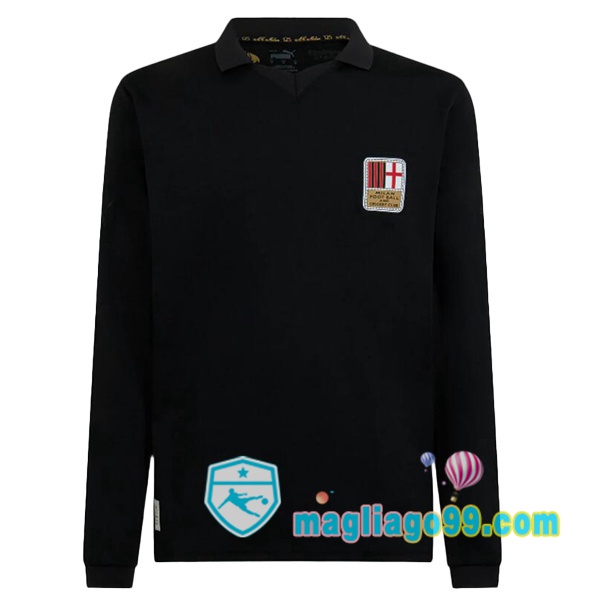Magliago - Passione Maglie Thai Affidabili Basso Costo Online Shop | Maglia AC Milan Edizione 125° Anniversario Portiere Maniche Lunghe Nero 2024/2025