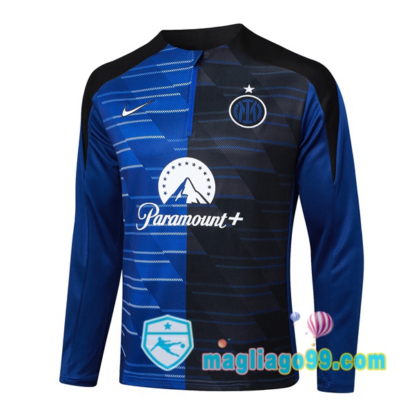Magliago - Passione Maglie Thai Affidabili Basso Costo Online Shop | Felpa Calcio Inter Milan Blu Nero 2024/2025