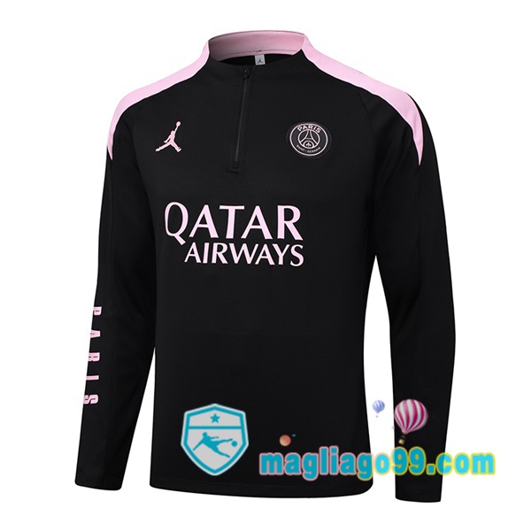 Magliago - Passione Maglie Thai Affidabili Basso Costo Online Shop | Felpa Calcio JORDAN Paris PSG Nero 2024/2025