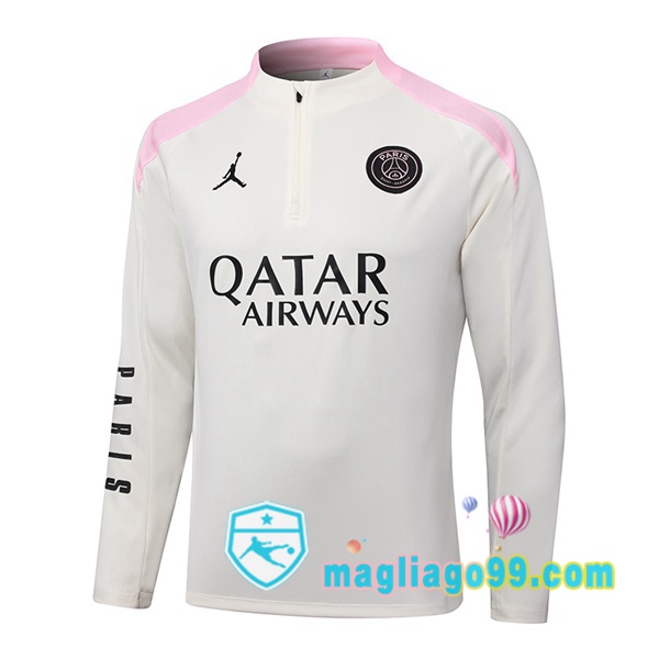 Magliago - Passione Maglie Thai Affidabili Basso Costo Online Shop | Felpa Calcio JORDAN Paris PSG Grigio 2024/2025