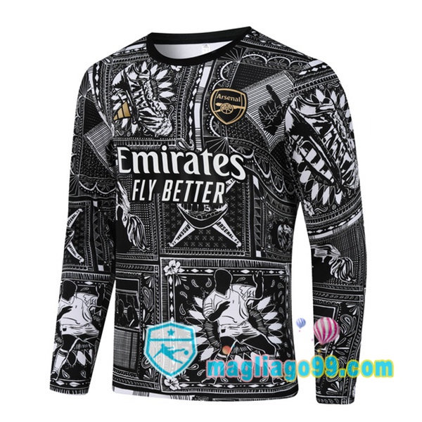 Magliago - Passione Maglie Thai Affidabili Basso Costo Online Shop | Felpa Calcio Arsenal Nero 2024/2025