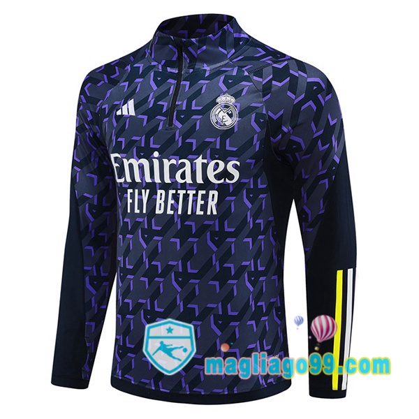 Magliago - Passione Maglie Thai Affidabili Basso Costo Online Shop | Felpa Calcio Real Madrid Blu Royal 2024/2025