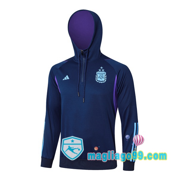 Magliago - Passione Maglie Thai Affidabili Basso Costo Online Shop | Felpa con cappuccio Argentina Blu Royal 2024/2025