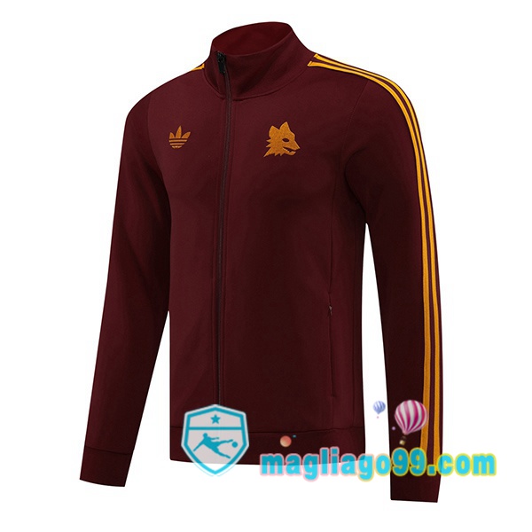 Magliago - Passione Maglie Thai Affidabili Basso Costo Online Shop | Giacca Calcio AS Roma Rosso 2024/2025