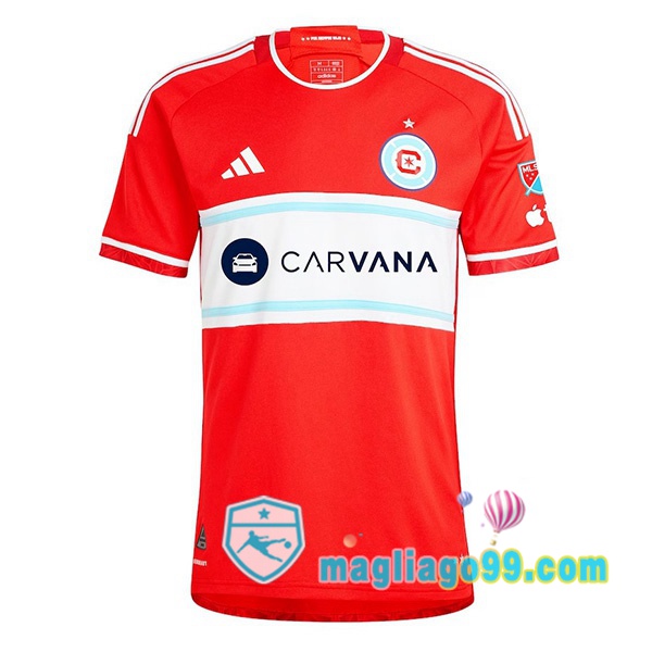 Magliago - Passione Maglie Thai Affidabili Basso Costo Online Shop | Maglia Chicago Fire FC Prima Rosso 2024/2025