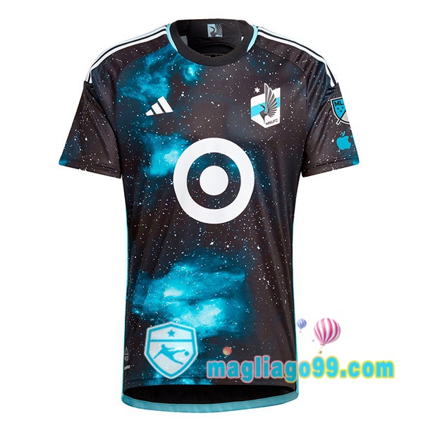 Magliago - Passione Maglie Thai Affidabili Basso Costo Online Shop | Maglia Minnesota United Prima Nero Blu 2024/2025