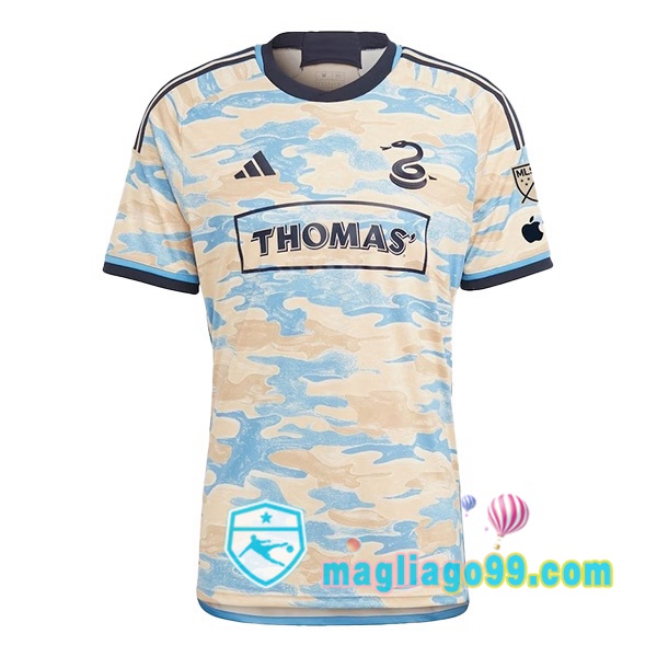 Magliago - Passione Maglie Thai Affidabili Basso Costo Online Shop | Maglia Philadelphia Union Seconda Giallo Bianco 2024/2025