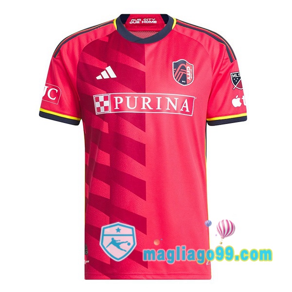 Magliago - Passione Maglie Thai Affidabili Basso Costo Online Shop | Maglia St.Louis City FC Prima Rosso 2024/2025